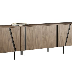 Modrest Mario - Buffet moderno de chapa de nogal