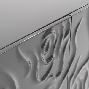 Modrest Gwen - Buffet moderno gris de alto brillo