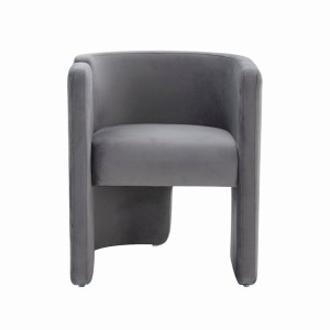 Modrest -Silla decorativa gris moderna Tirta