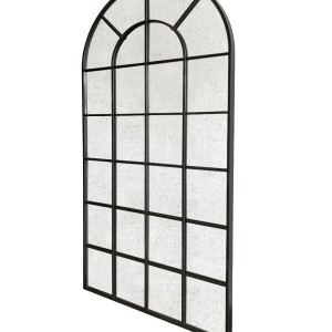 Modrest Grady - Espejo de suelo industrial negro antiguo