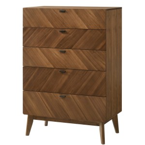 Nova Domus Kamela- Cómoda moderna de nogal