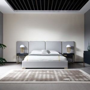 Modrest Rothsay - Cómoda wengué moderna + dorada