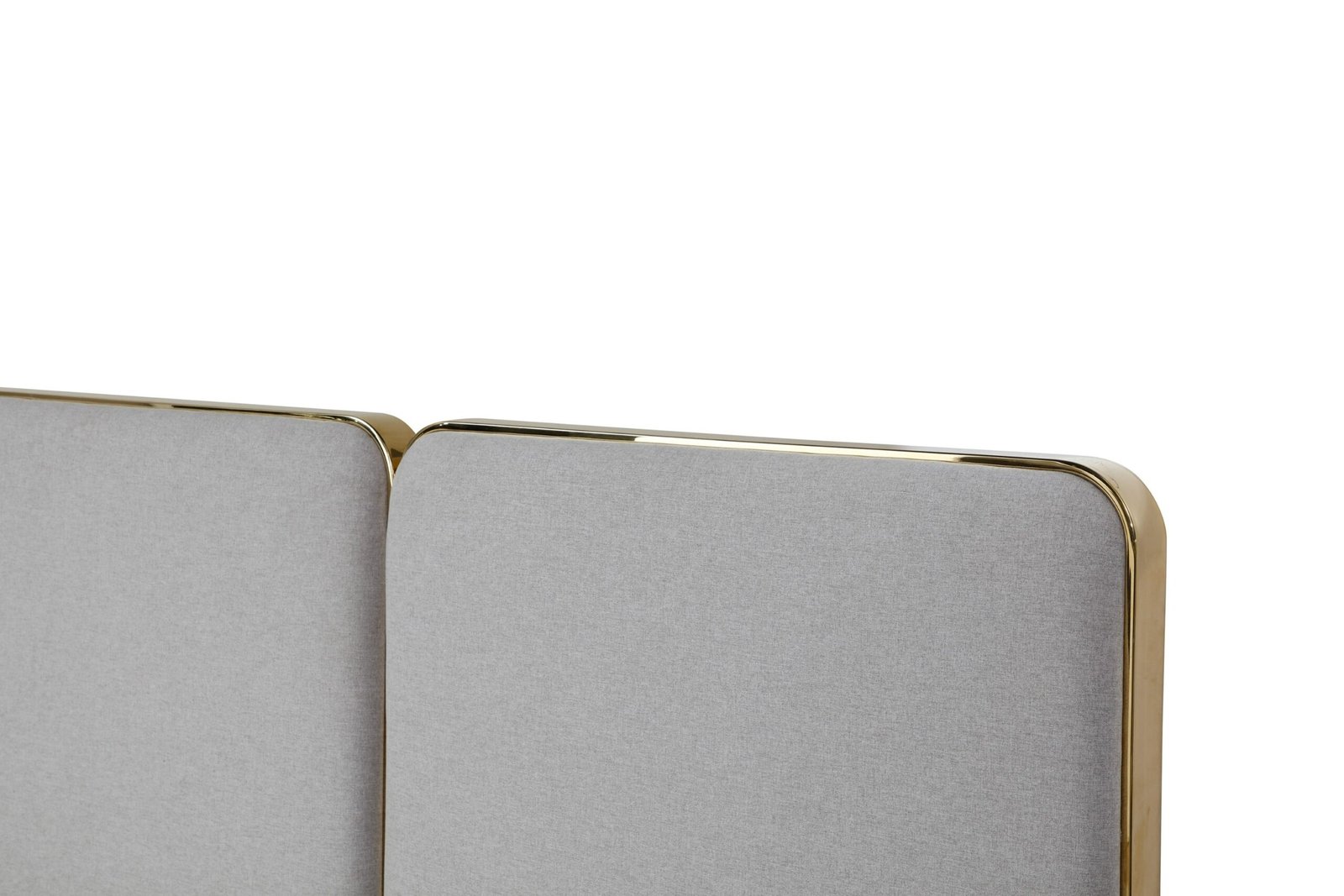 Modrest Athena - Recámara moderna de lino gris claro + recamara dorada - Image 3