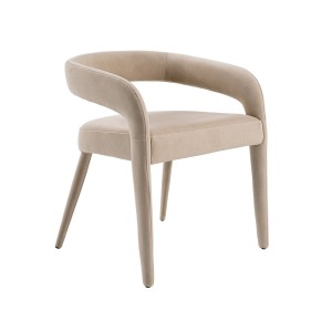 Modrest Mundra - Silla de comedor moderna de tela beige