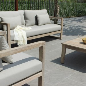 Renava Calm - Conjunto de exterior gris + sofá Acacia