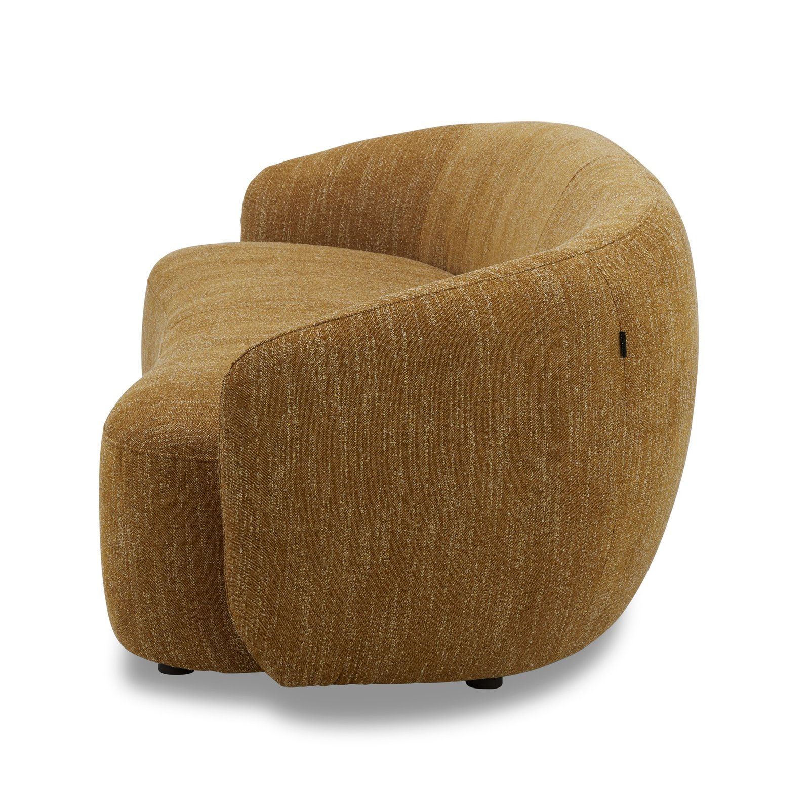 Divani Casa Norris - Sofá moderno de tela mostaza - Image 2