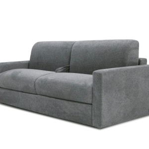 Lamod Italia Revers - Sofá cama tamaño queen de tela gris italiano moderno