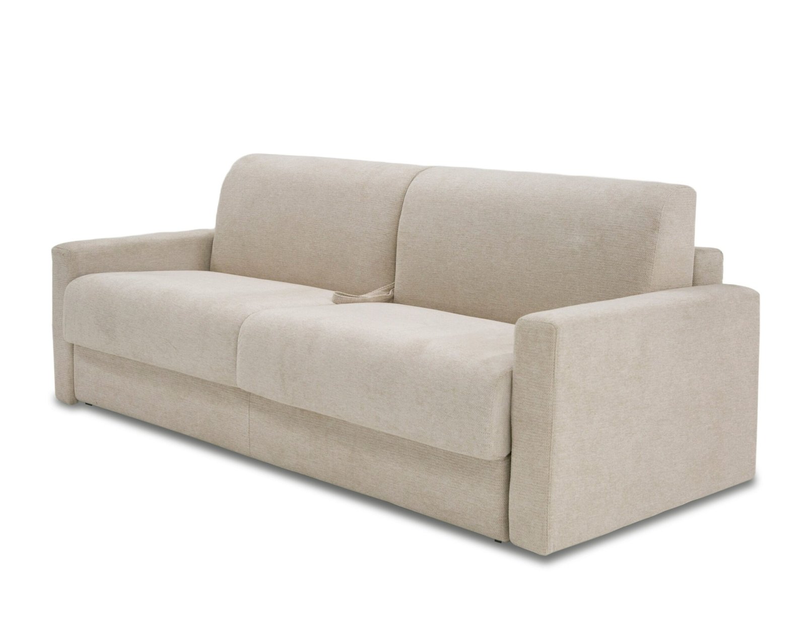 Lamod Italia Revers – Sofá cama tamaño queen de tela italiana moderna color arena