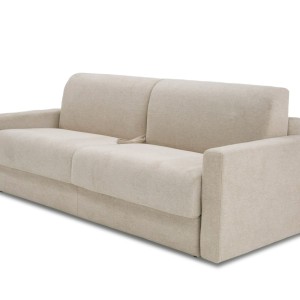 Lamod Italia Revers - Sofá cama completo de tela italiana moderna color arena