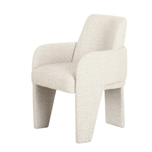 Modrest Cando - Silla de comedor moderna de tela beige
