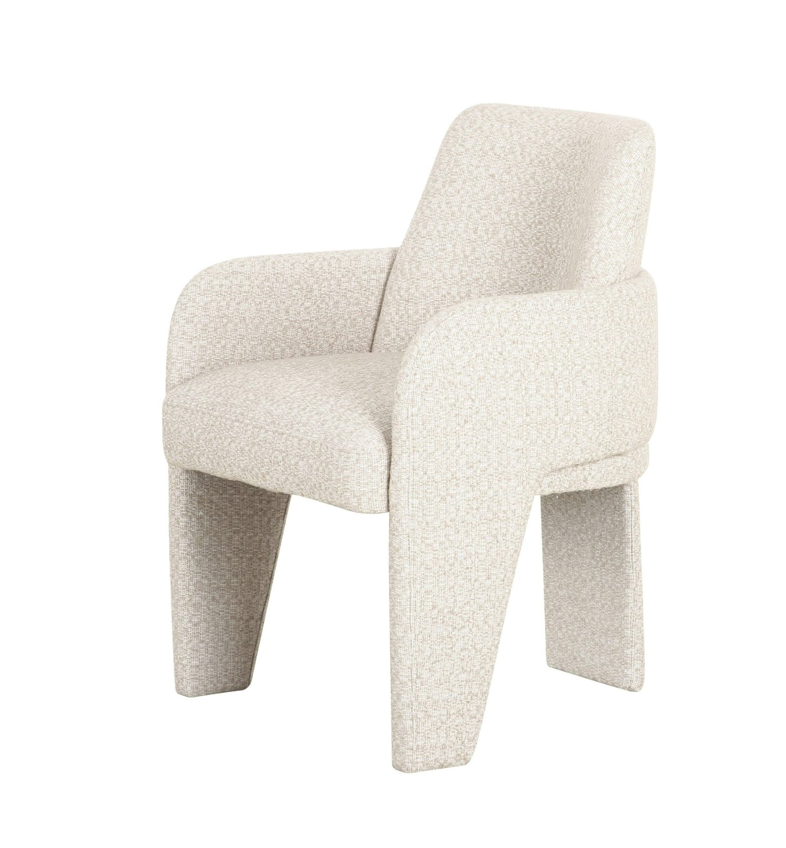 Modrest Cando - Silla de comedor moderna de tela beige