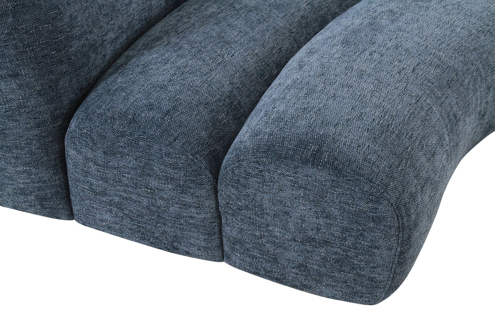 Divani Casa Forman - Asiento seccional esquinero modular de tela azul moderno - Image 4