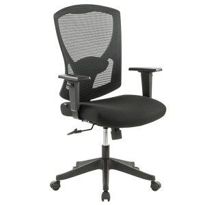 Silla Operativa H5 Mesh con Tela Negra y Brazos Ajustables