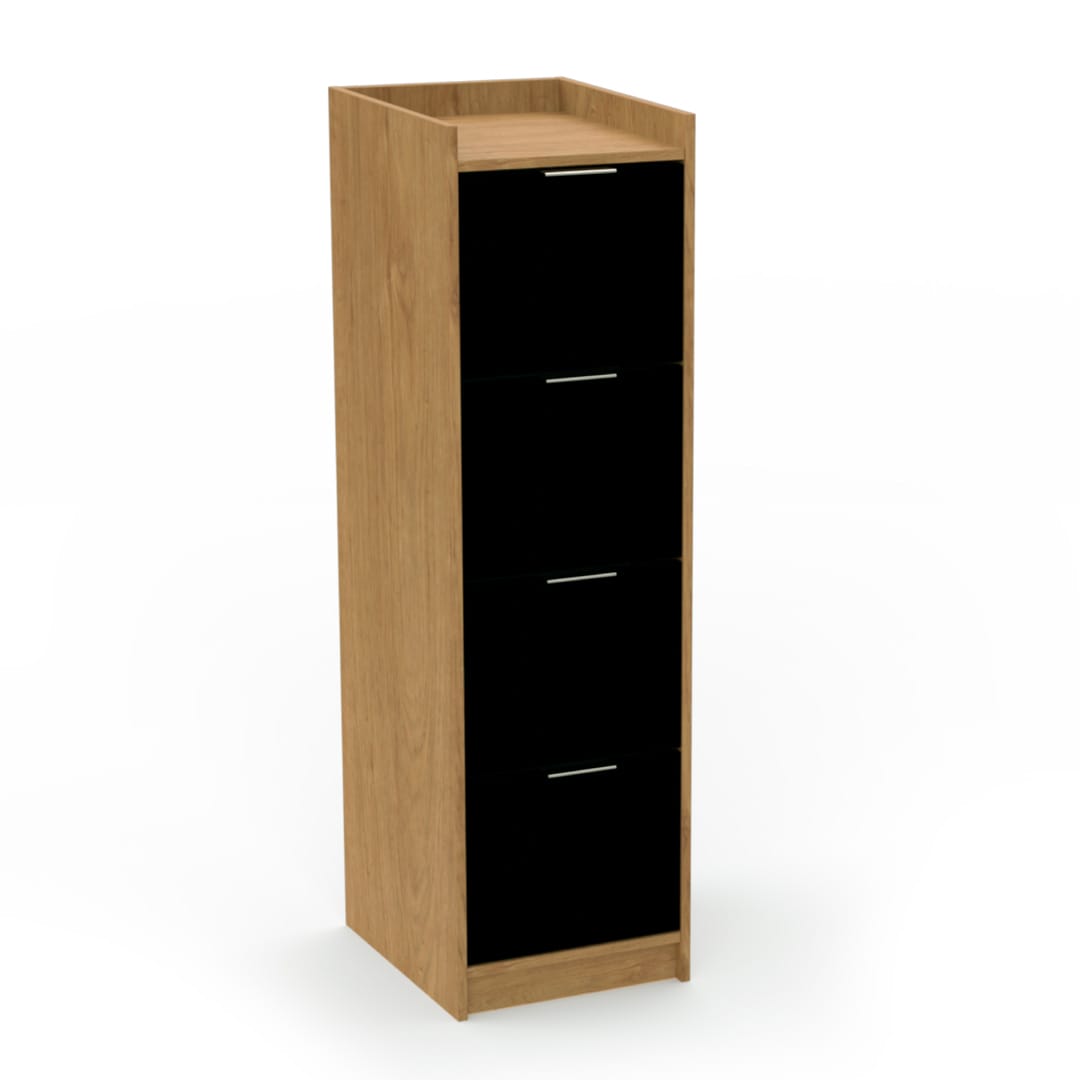 Archivero Vertical Fijo con 4 gavetas y 1 entrepaño