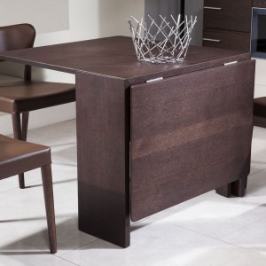 Mesa de comedor plegable moderna Modrest Union de roble marrón