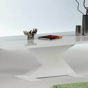 Modrest Bono "T" - Mesa de comedor extensible moderna en color blanco