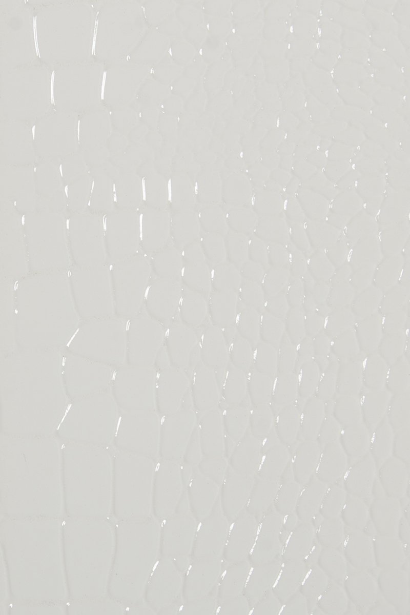 A&X Regal – Espejo de piso moderno de cocodrilo blanco