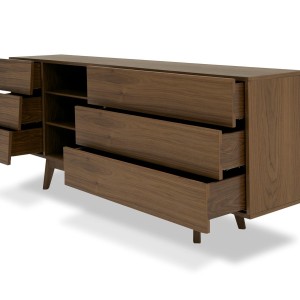 Modrest Abelard - Cómoda de nogal de mediados de siglo