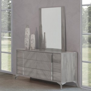 Cómoda gris moderna italiana Nova Domus Alexa