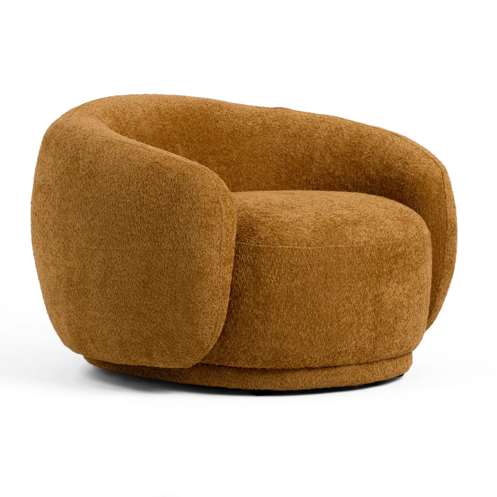 Divani Casa Andrew - Silla decorativa moderna de tela naranja - Image 5