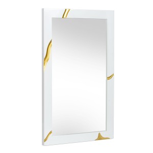 Espejo blanco moderno Modrest Aspen