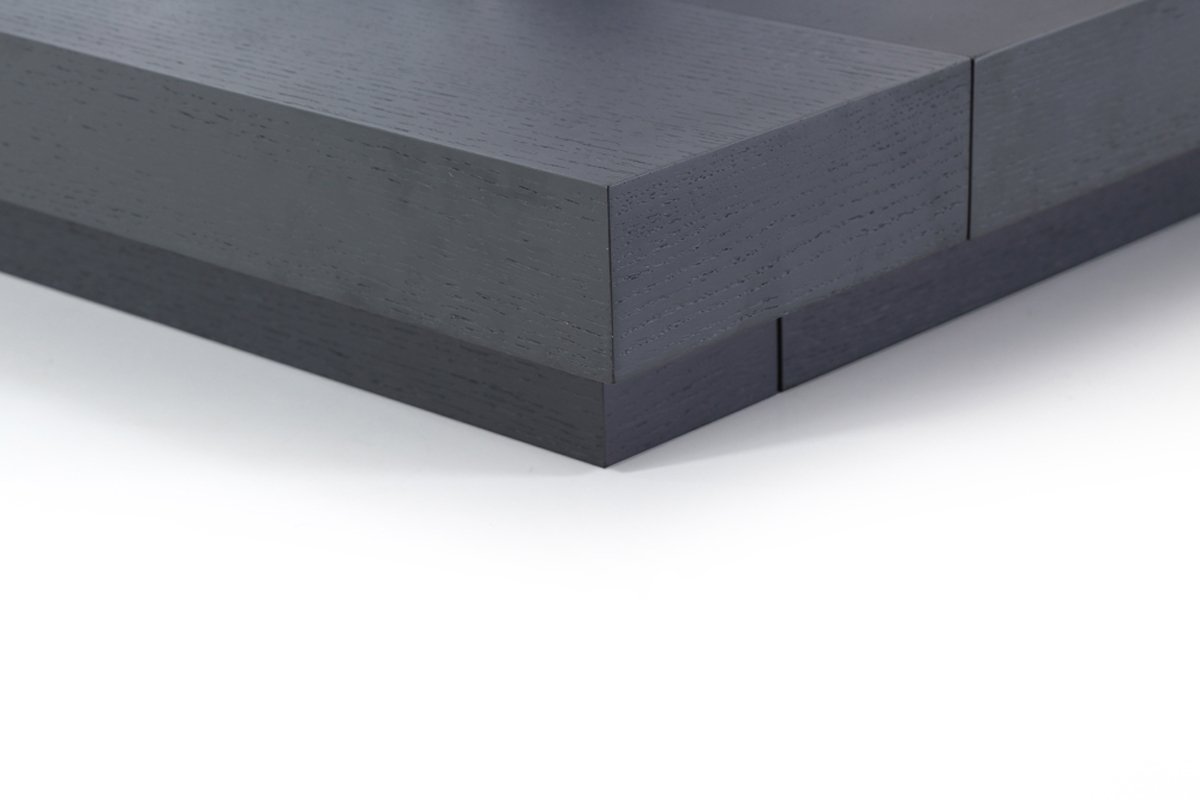 Recámara Modrest Opal moderna con plataforma en wengué y blanco - Image 3