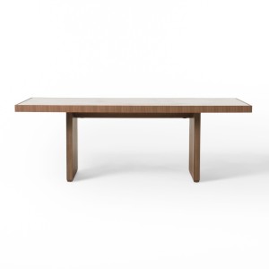 Nova Domus Bailey- Mesa de comedor rectangular moderna de nogal