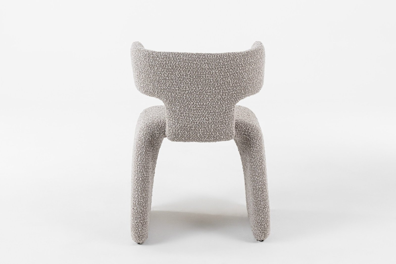 Modrest Bergman - Silla de comedor moderna de tela color blanquecino - Image 3