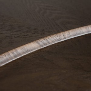 Modrest Beulah - Mesa de centro moderna de fresno oscuro de forma libre