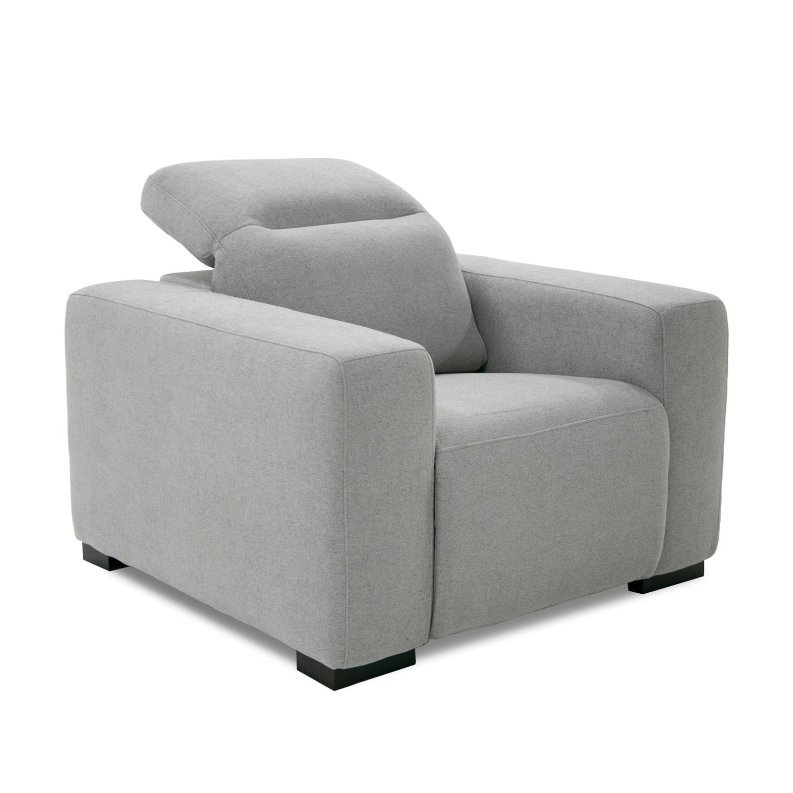Divani Casa Bode - Silla reclinable moderna de tela gris - Image 2