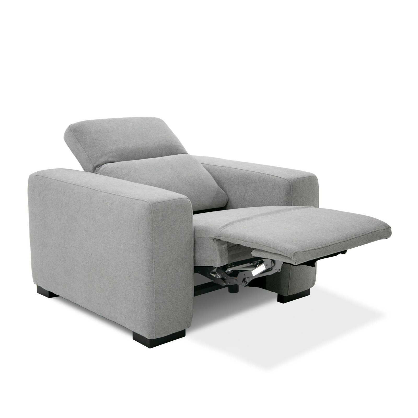 Divani Casa Bode - Silla reclinable moderna de tela gris - Image 4