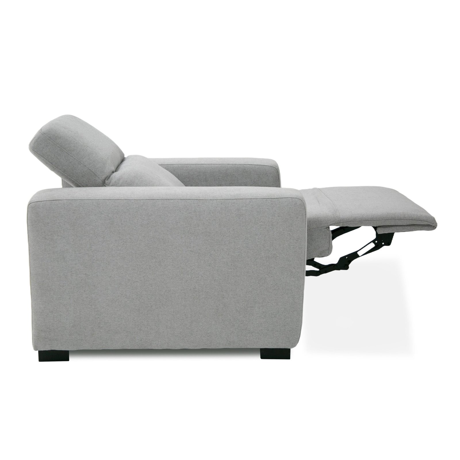 Divani Casa Bode - Silla reclinable moderna de tela gris - Image 5