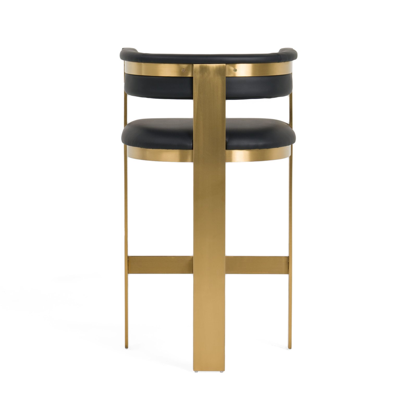 Modrest Boswell - Taburete de bar moderno negro + oro mate - Image 4