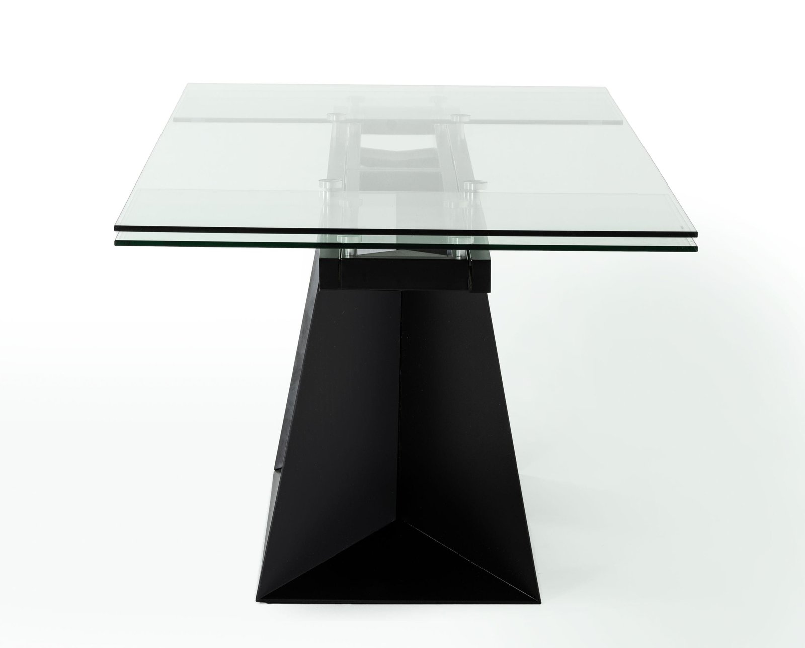 Modrest Bronwin - Mesa de comedor extensible moderna de cristal negro - Image 4