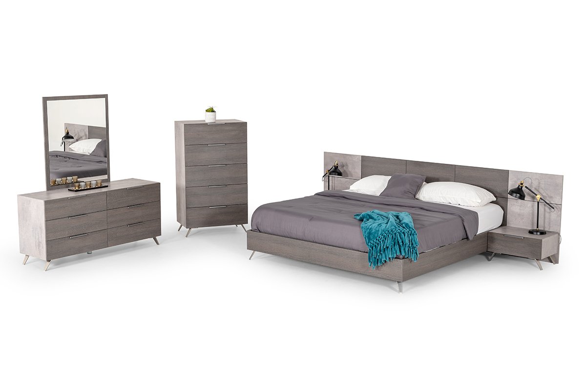 Espejo gris moderno italiano Nova Domus Bronx