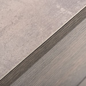 Nova Domus Bronx Juego de tocador y espejo italiano moderno de hormigón sintético y gris