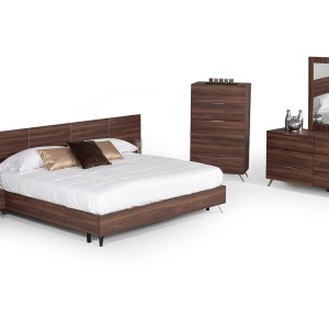 Nova Domus Brooklyn - Recámara italiana moderna de nogal