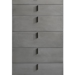 Modrest Buckley - Cómoda moderna gris craquelada