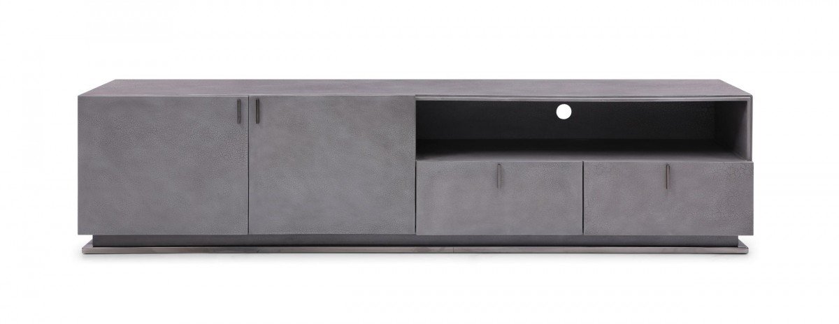 Modrest Buckley - Mueble para TV moderno gris craquelado - Image 2
