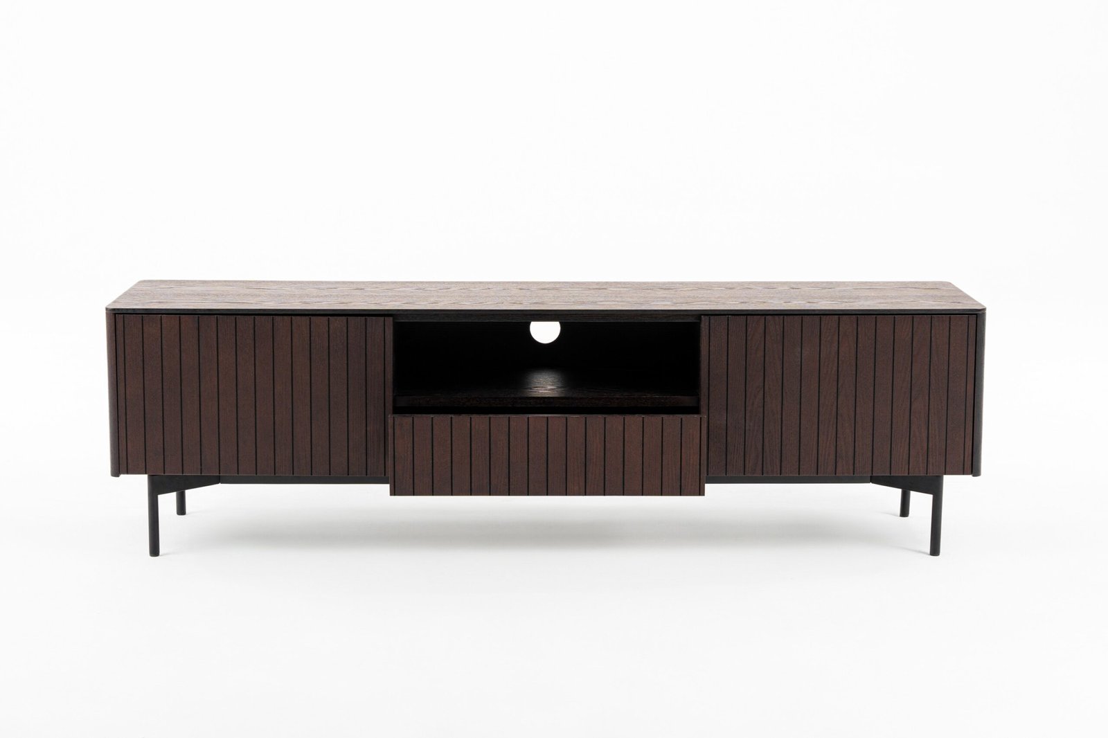 Modrest Calhoun - Mueble para TV moderno de fresno ahumado - Image 2