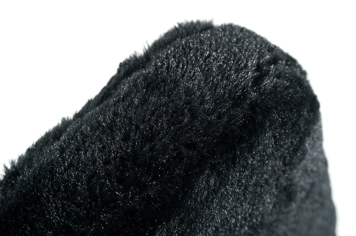 Candace - Silla de comedor moderna de piel sintética negra (juego de 2) - Image 4