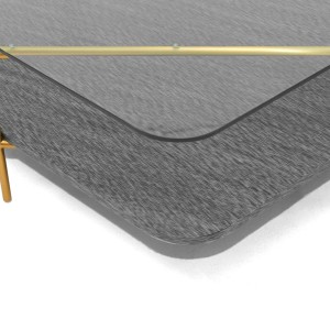 Modrest Cari - Mesa auxiliar Glam Gold + cristal