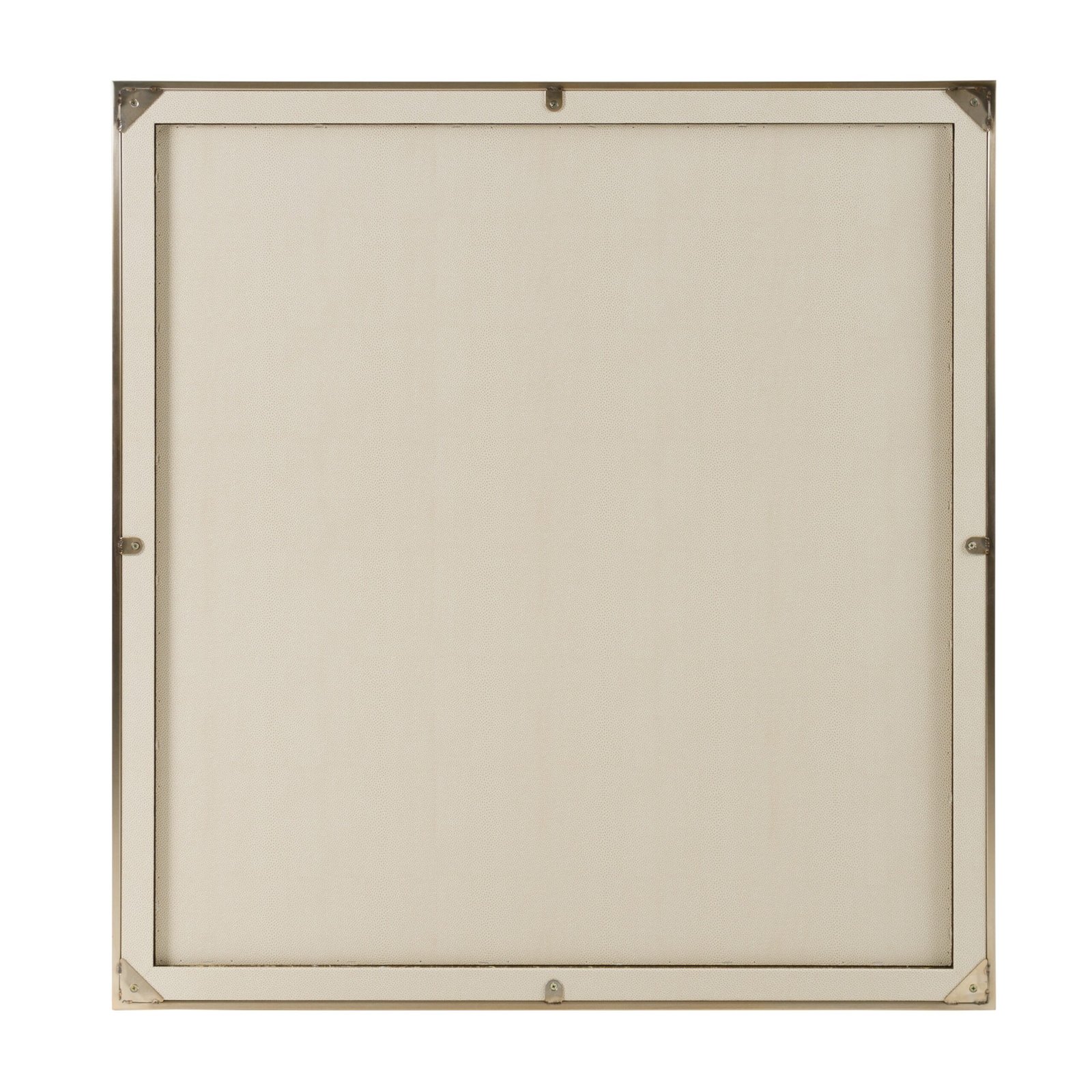 Nova Domus Cartier - Espejo moderno de latón cepillado Shagreen beige - Image 3