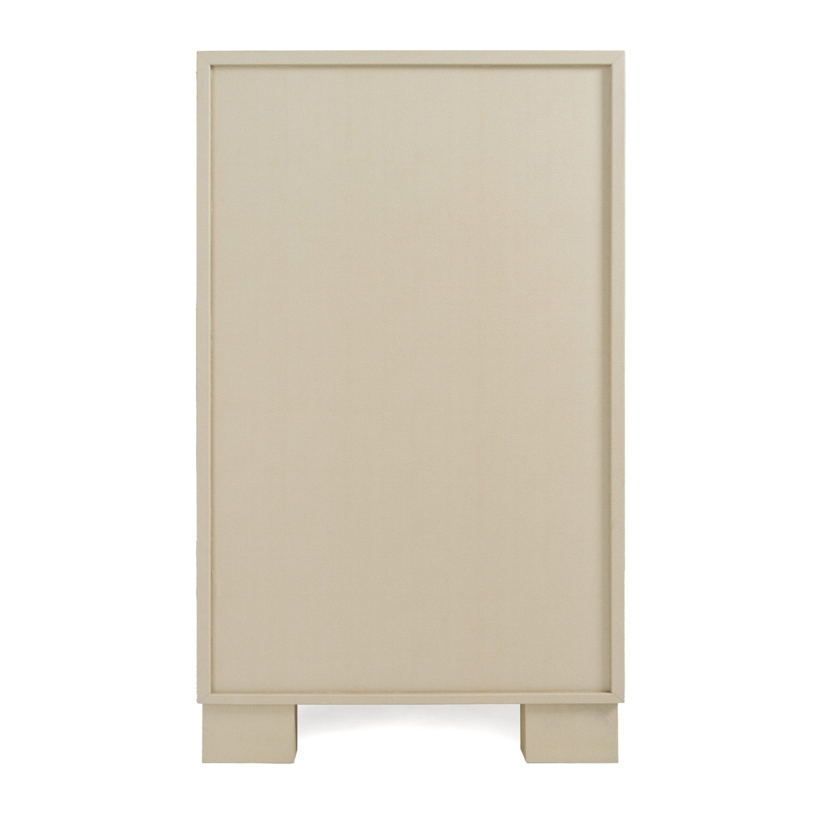 Nova Domus Cartier - Cómoda moderna de shagreen beige y latón cepillado - Image 4