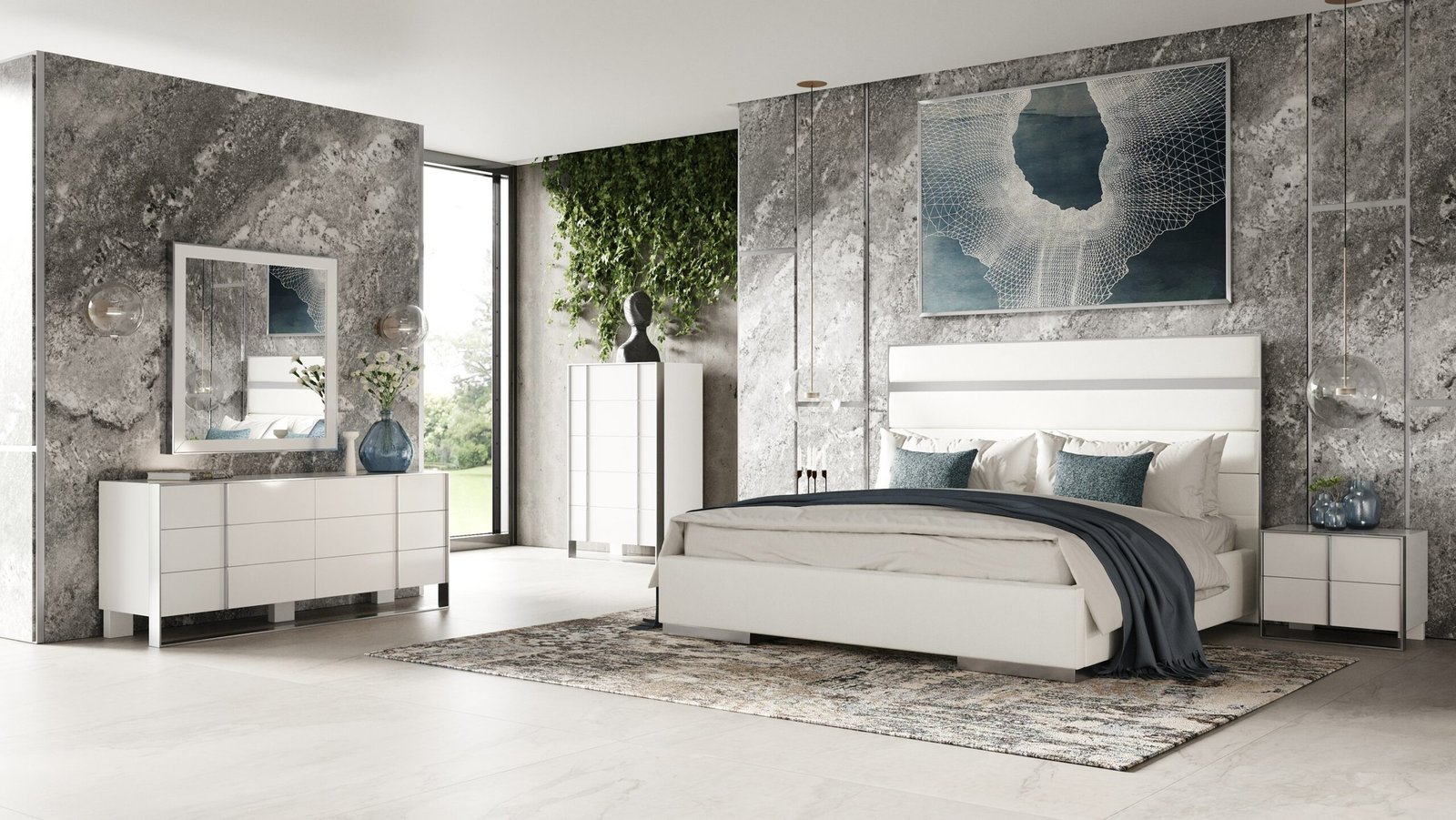 Modrest Cartier - Blanco moderno + Cofre de acero inoxidable - Image 3