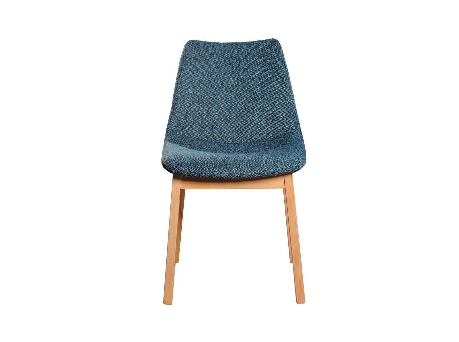 Modrest Chrissy - Silla de comedor moderna de tela azul (juego de 2)