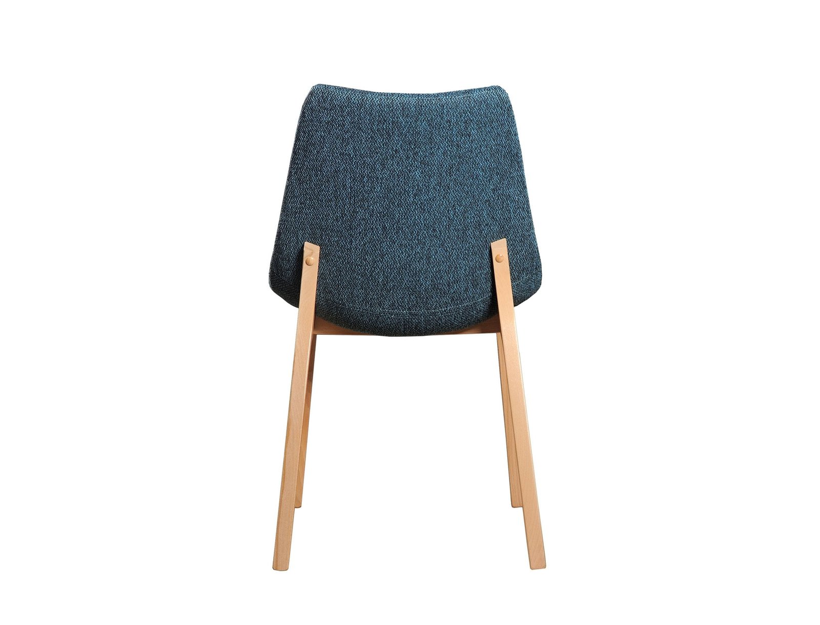 Modrest Chrissy - Silla de comedor moderna de tela azul (juego de 2) - Image 3