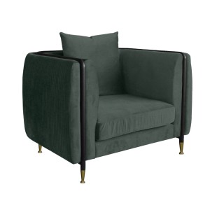 Divani Casa Oswego - Silla decorativa moderna de jade verde oscuro