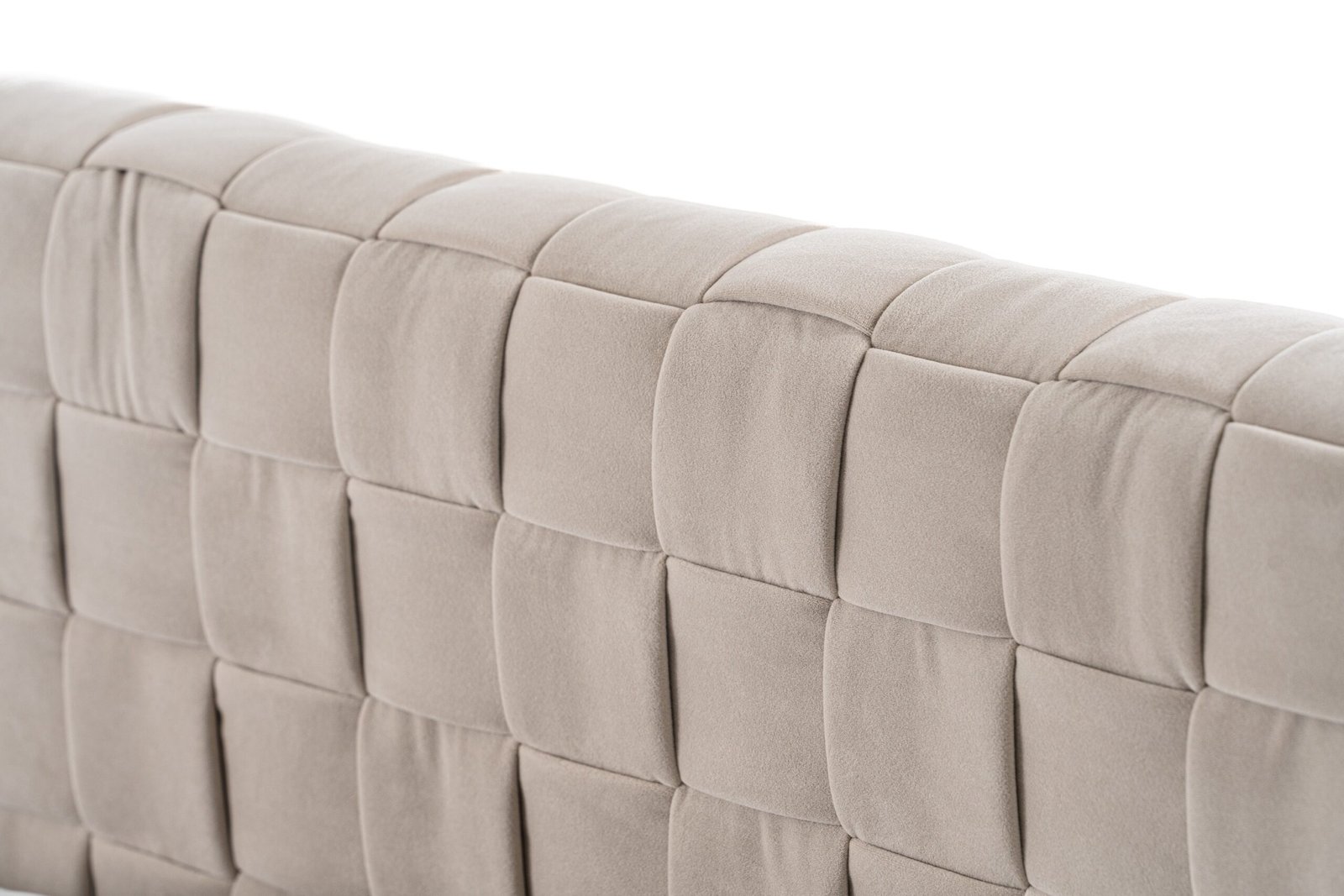 Modrest Concord - Recámara moderna de terciopelo gris claro - Image 5