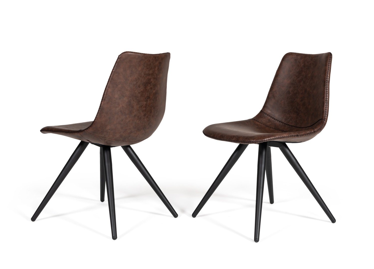 Modrest Condor - Silla de comedor moderna en color marrón (juego de 2) - Image 5